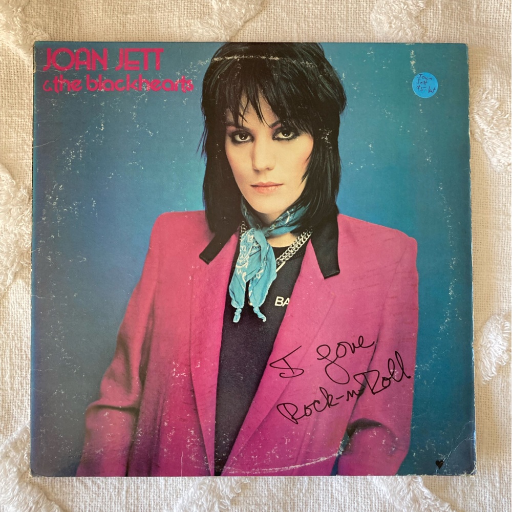Vintage Joan Jett Vinyl Record // I Love Rock and Roll